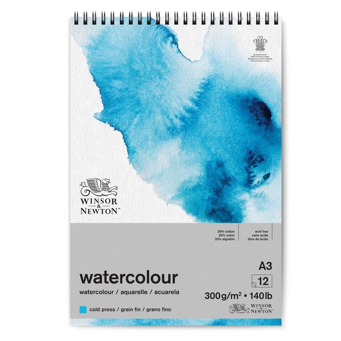 Hovedbilde W&N WATERCOLOUR PADW COLD 300 A3P 12S