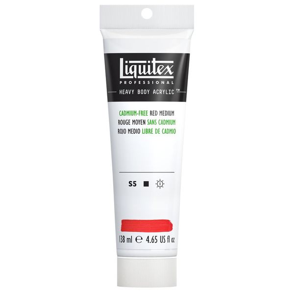 CADMIUM FREE RED MED 138ML LQX PRO HEAVY BODY
