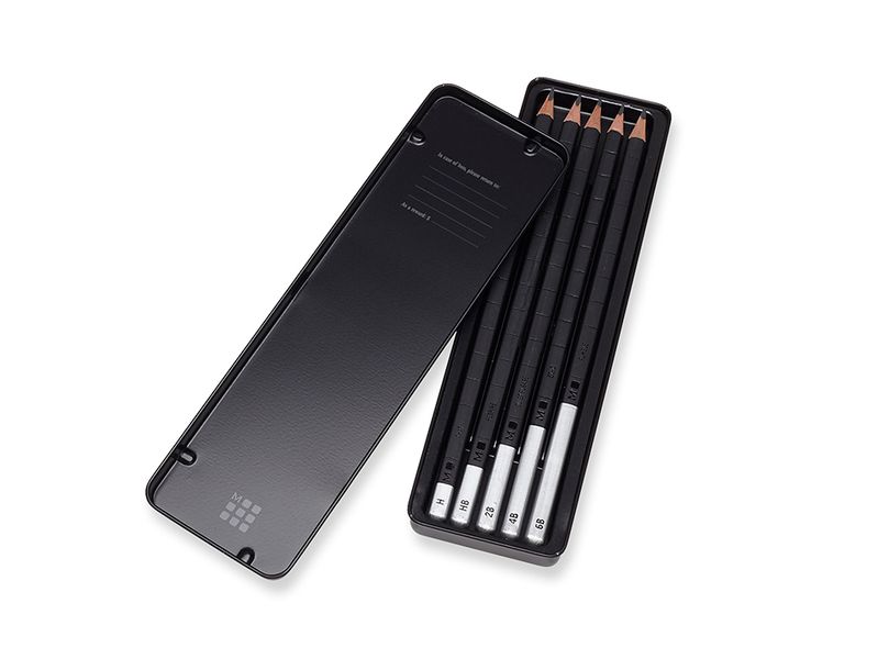 Moleskine Gr&aring;blyant  - Sett med 5 stk