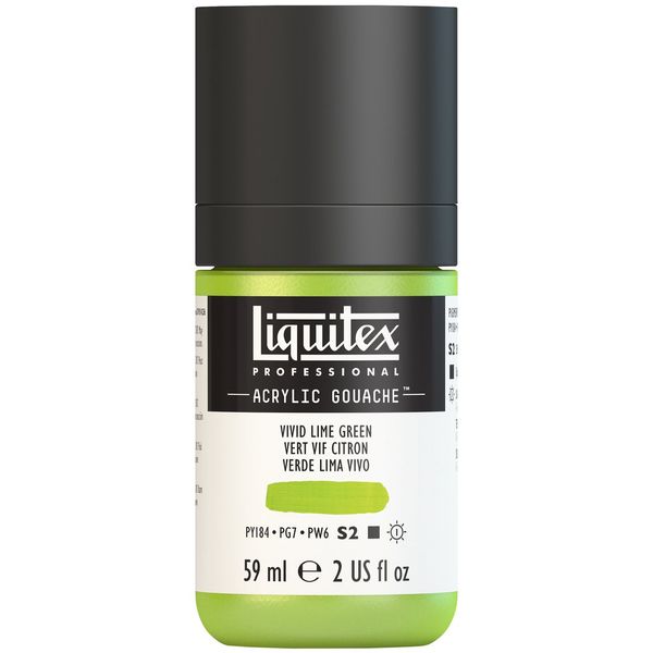 VIVID LIME GREEN 59ML LQX PRO ACRYLIC GOUACHE
