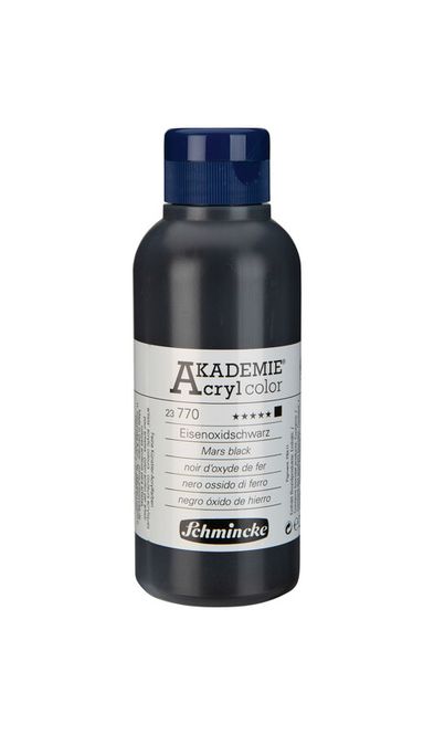 Hovedbilde Schmincke Akademie 250ml. Mars black