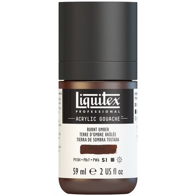 BURNT UMBER 59ML LQX PRO ACRYLIC GOUACHE