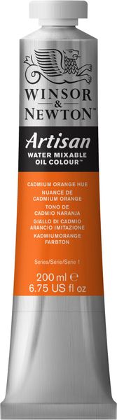W&N ARTISAN WATER MOC 200ML TBE CADMIUM ORANGE HUE