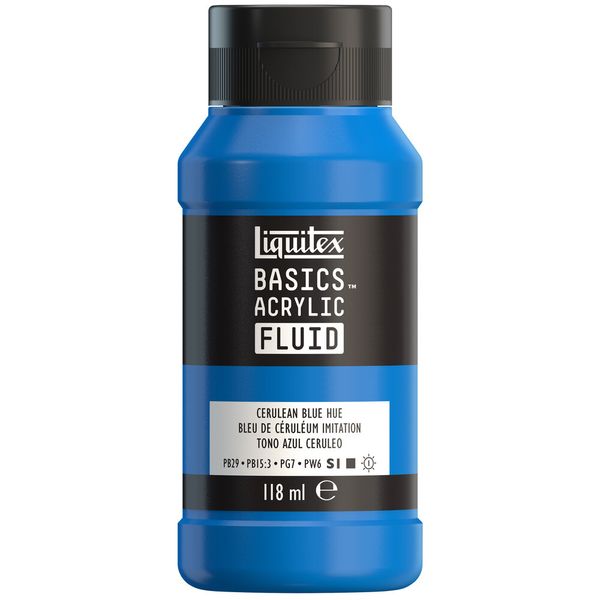CERULEAN BLUE HUE 118ML LQX BASICS FLUID