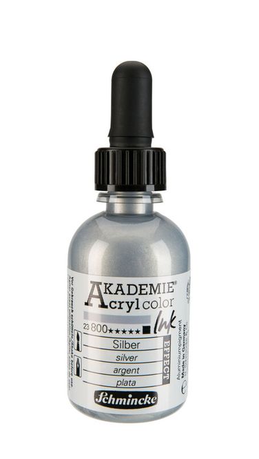 Hovedbilde Schmincke Akademie 50ml. ink silver