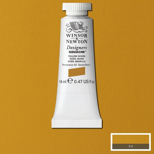 W&N DESIGNERS GOUACHE 14ML TBE YELLOW OCHRE