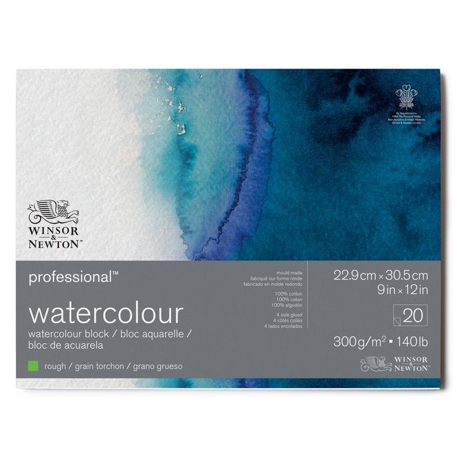 Hovedbilde W&N PROFESSIONAL WATERCOLOUR BLK RGH 300 23X30,5 ...