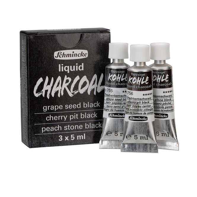 Hovedbilde Trio liquid charcoal 3x5 ml. tube