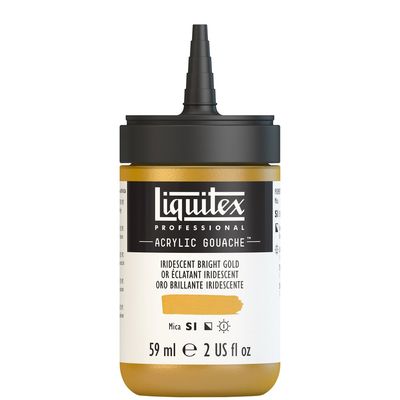 IRIDESCENT BRIGHT GOLD 59ML LQX PRO ACRYLIC GOUACHE