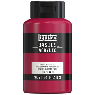 CADMIUM RED DEEP HUE 400ML. LQX BASICS