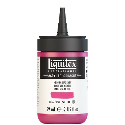 MEDIUM MAGENTA 59ML LQX PRO ACRYLIC GOUACHE