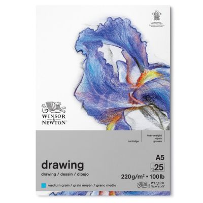 W&N DRAWING PAD MEDIUM 220 A5 25S
