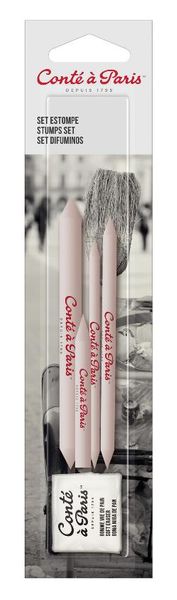 CAP ACCESSORY TOOL SET OF 3 STUMPS + 1 PUTTY ERASER