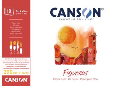 Canson Figueras 290g 50 x 70 cm.10 ark