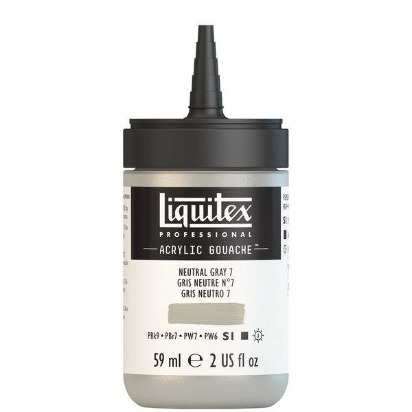 NEUTRAL GREY 7 59ML LQX PRO ACRYLIC GOUACHE