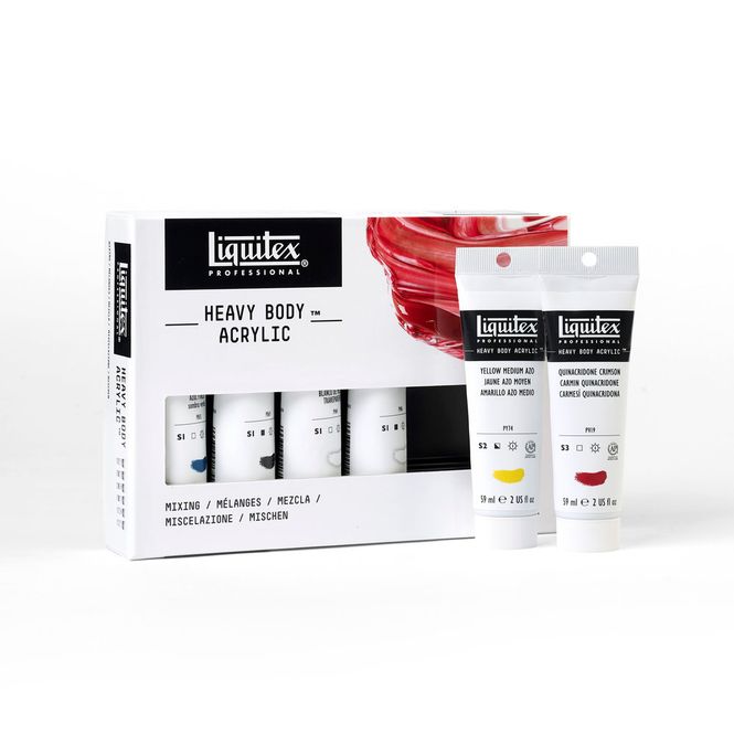 Hovedbilde LIQUITEX PRO HEAVY BODY ACRYLIC MIXING SET 6X59ML