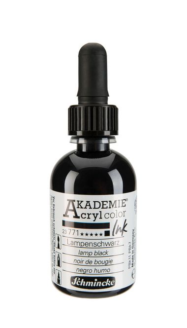 Hovedbilde Schmincke Akademie 50ml. ink lamp black