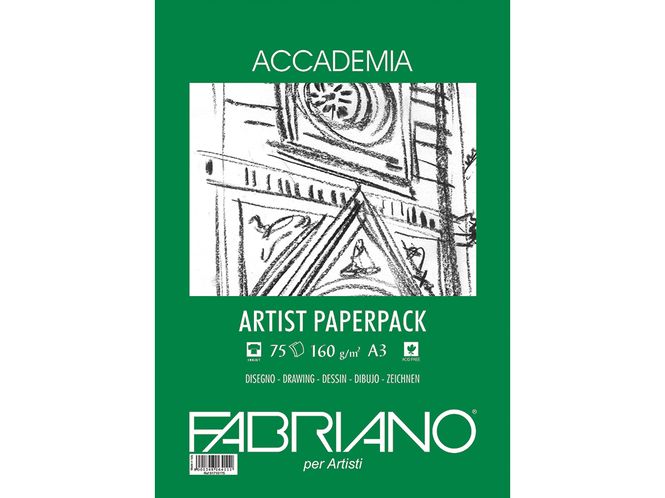 Hovedbilde Fabriano Accademia Paperpack A3 160g - 75 ark