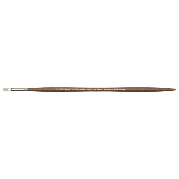 BRIGHT SIZE 1 W&N ARTISTS' OIL SYNTHETIC HOG BRUSH