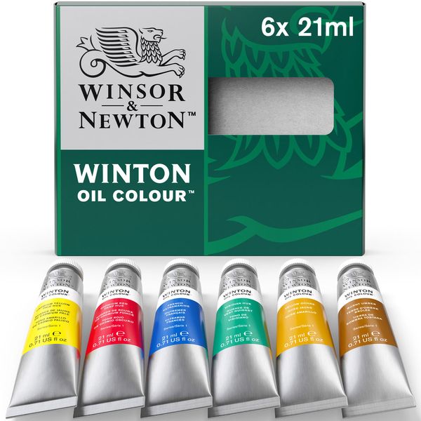 W&N WINTON OIL COLOUR TUBE SET 6X21ML