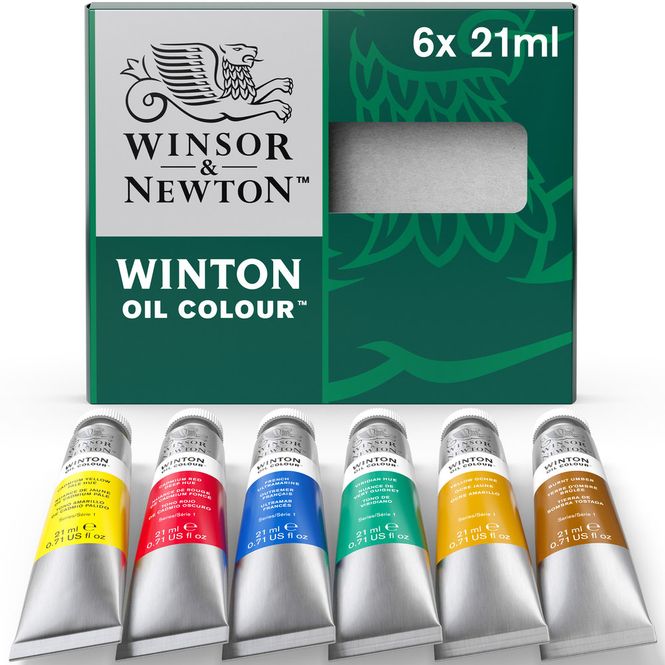Hovedbilde W&N WINTON OIL COLOUR TUBE SET 6X21ML