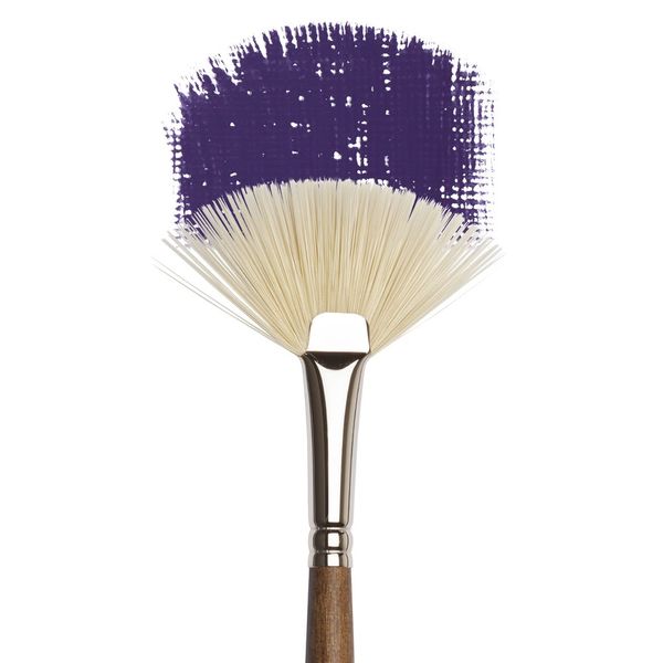 FAN SIZE 6 W&N ARTISTS' OIL SYNTHETIC HOG BRUSH