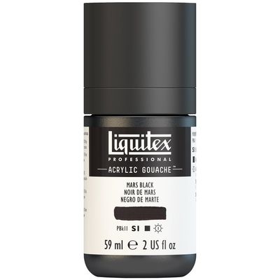 MARS BLACK 59ML LQX PRO ACRYLIC GOUACHE