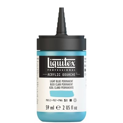 LIGHT BLUE PERMANENT 59ML LQX PRO ACRYLIC GOUACHE