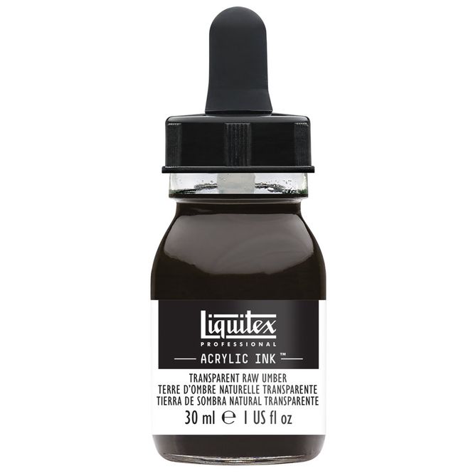 Hovedbilde TRANSPARENT RAW UMBER 30ML LQX PRO ACRYLIC INK