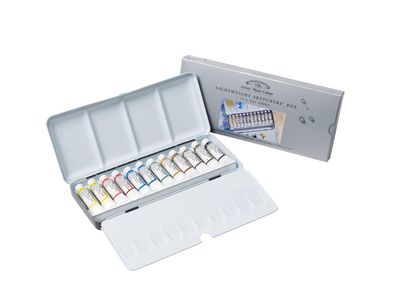 W&N PROFESSIONAL WATERCOLOUR 12 TBE TUBE TRAVEL TIN