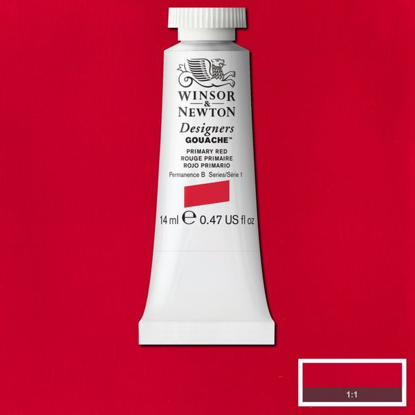 W&N DESIGNERS GOUACHE 14ML TBE PRIMARY RED