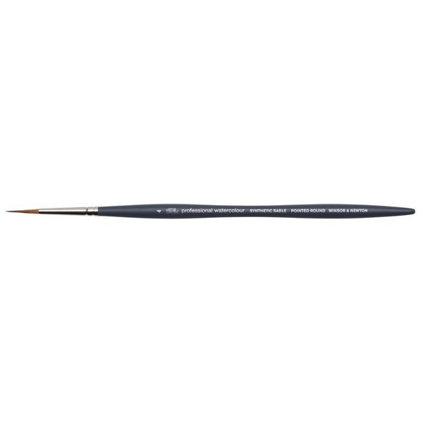W&N PROF WC SYNTHETIC BRUSH POINTED ROUND SIZE 4