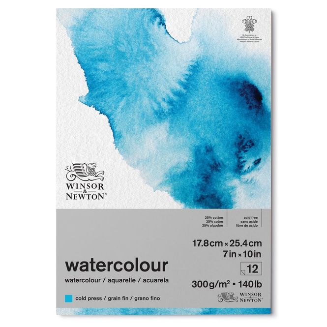 Hovedbilde W&N WATERCOLOUR PAD COLD 300 18X25 12S
